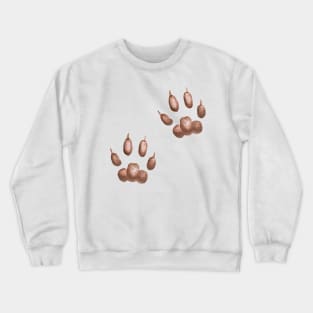 brown paws Crewneck Sweatshirt